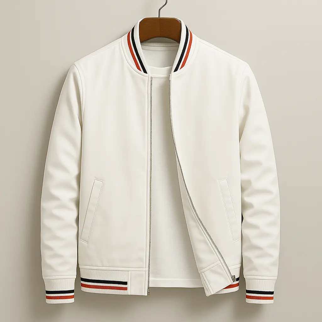 Mens Bomber Jacket Zip-Up Sporty Fit - BritishMode