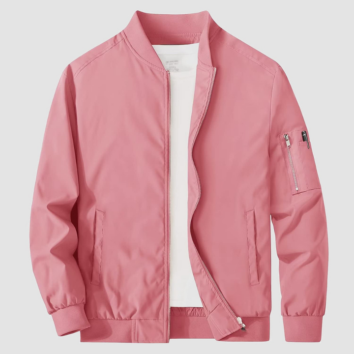 Mens Bomber Jacket Full Zipper Classic Fit