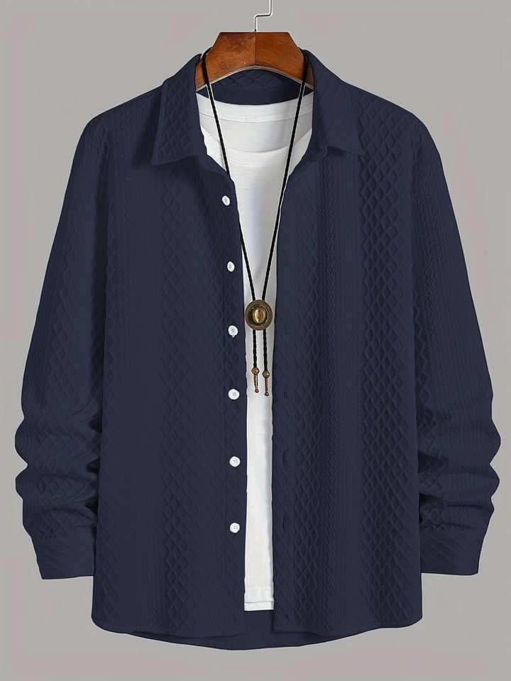 Mens Shirt Stretch Jersey Modern Comfort Classic Fit