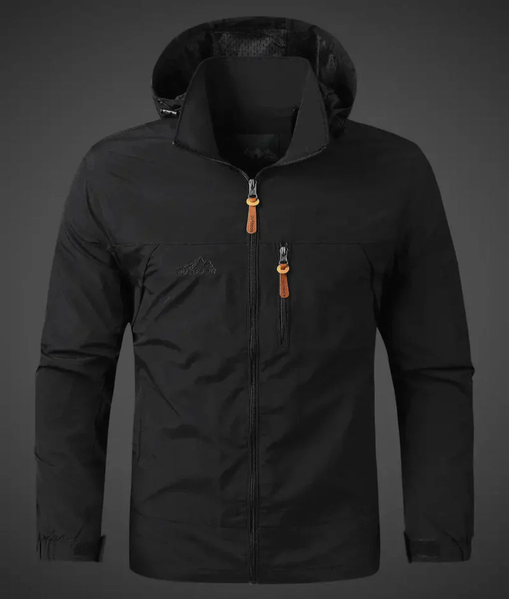 Mens Outdoor Jacket Weather-Resistant Utility Fit