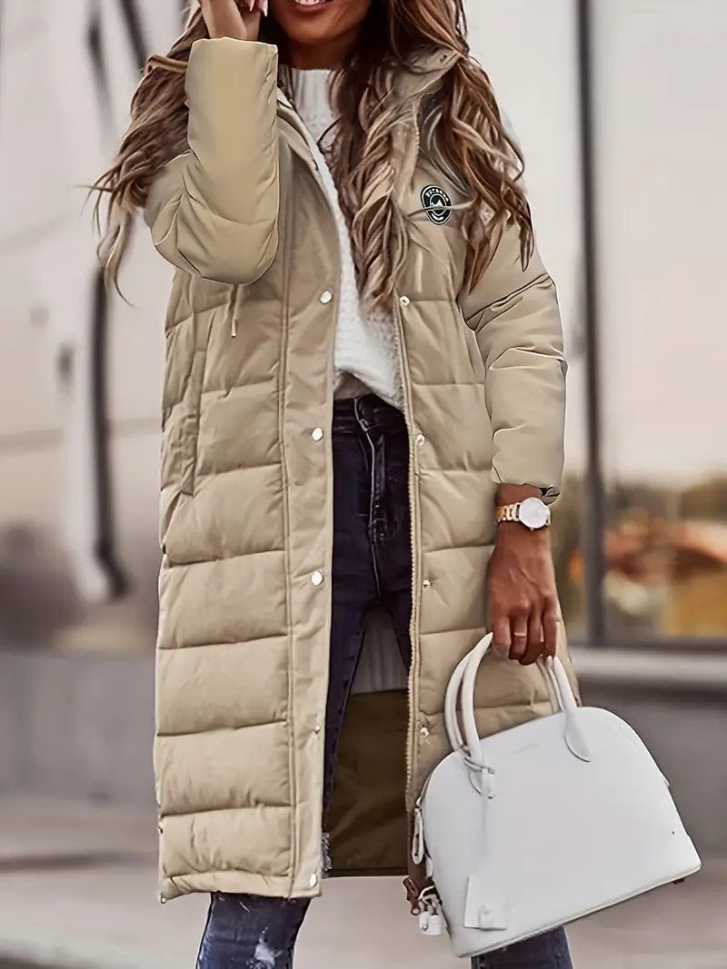 Womens Long Coat Wool Blend Winter Style - BritishMode