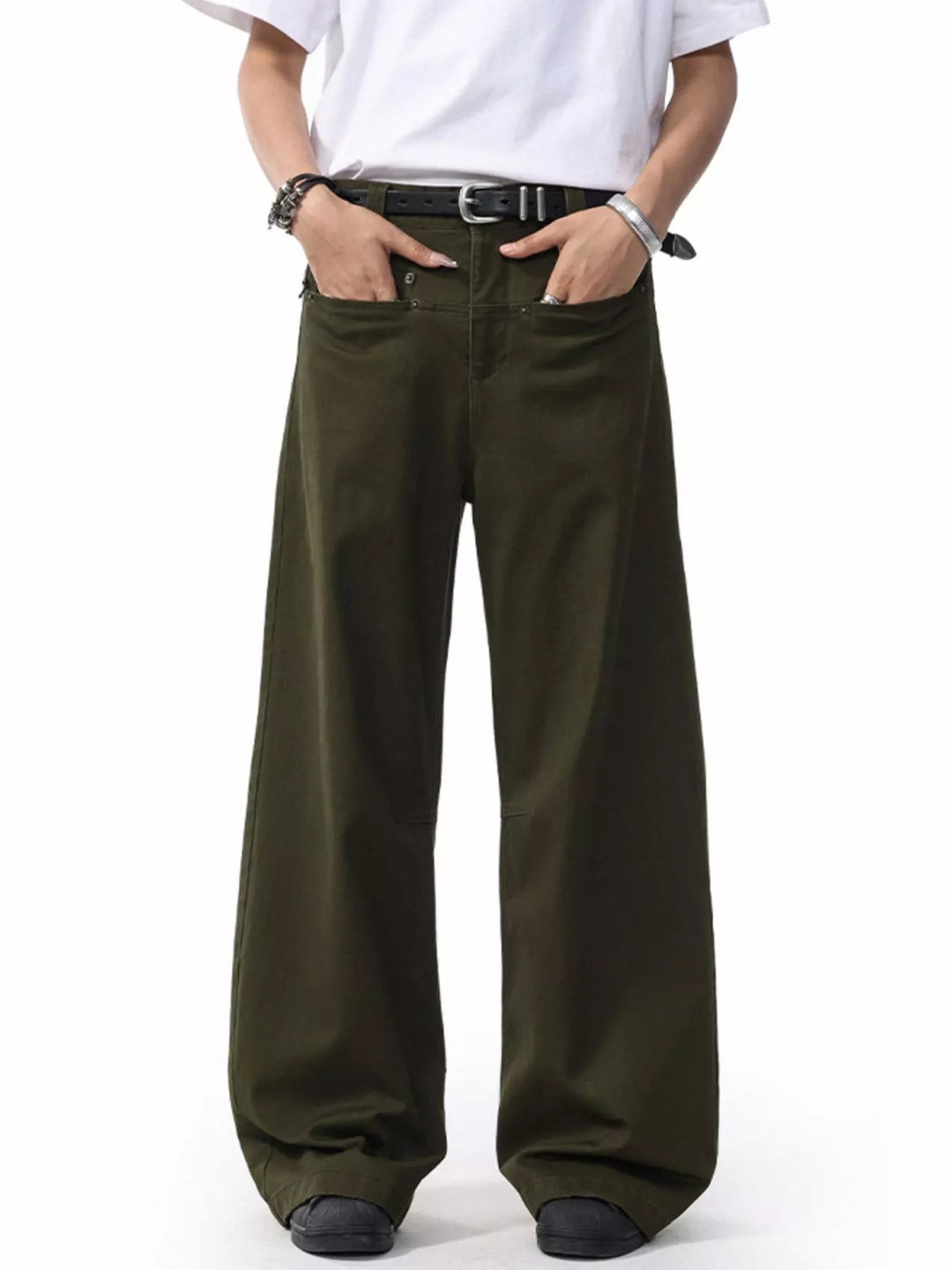 Mens Pants Comfortable Loose Fit