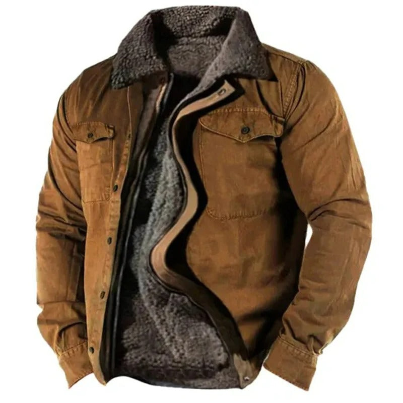Unisex Winter Jacket Fleece-Lined Cozy Fit