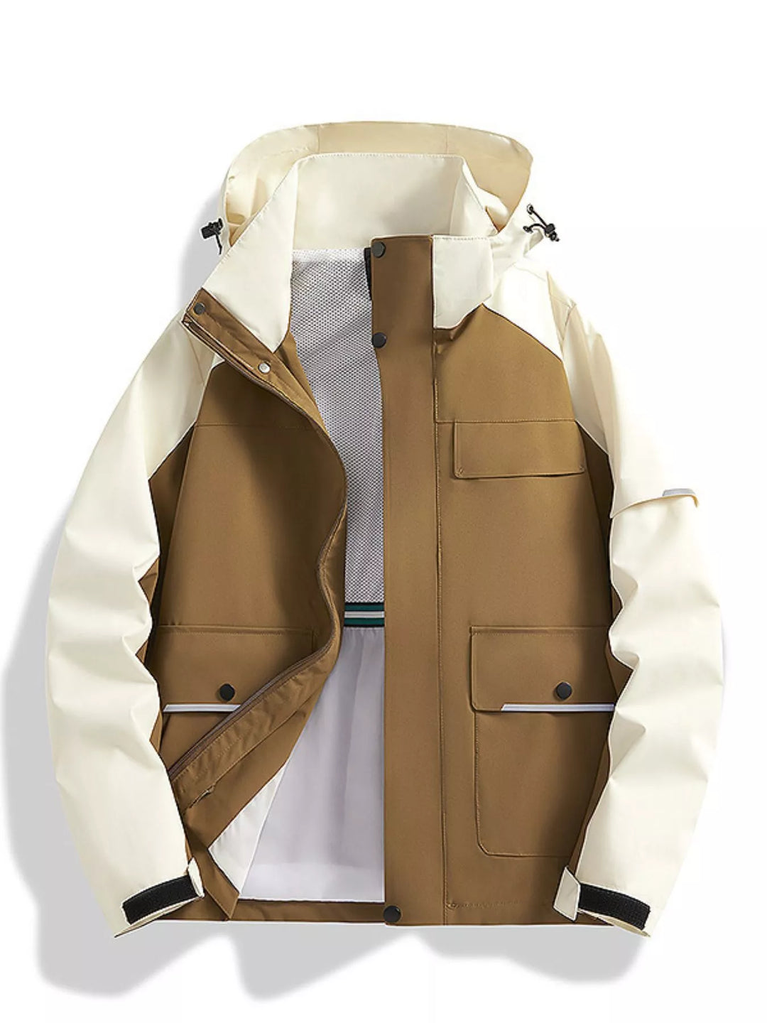 Unisex Waterproof Windbreaker Coat Large Size Loose Fit - BritishMode