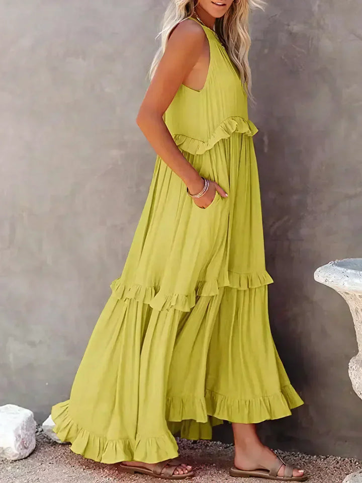 Womens Floral Dress Chic Fit
