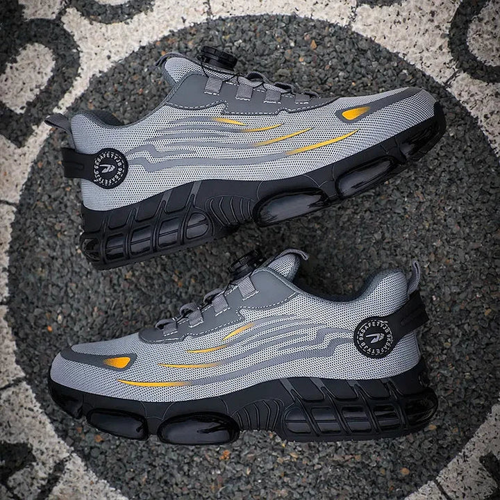 Mens Mesh Sneakers with Rotary Lacing System