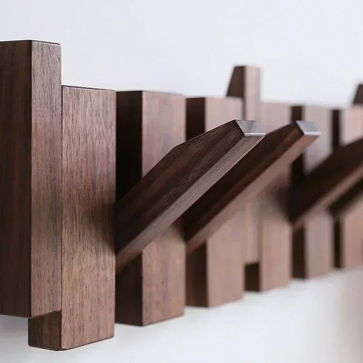 Wall Mount Coat Rack with Hooks and Shelf