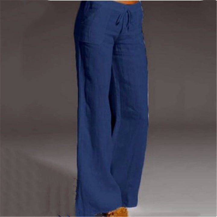 Womens Linen Trousers Relaxed Fit Summer Comfort