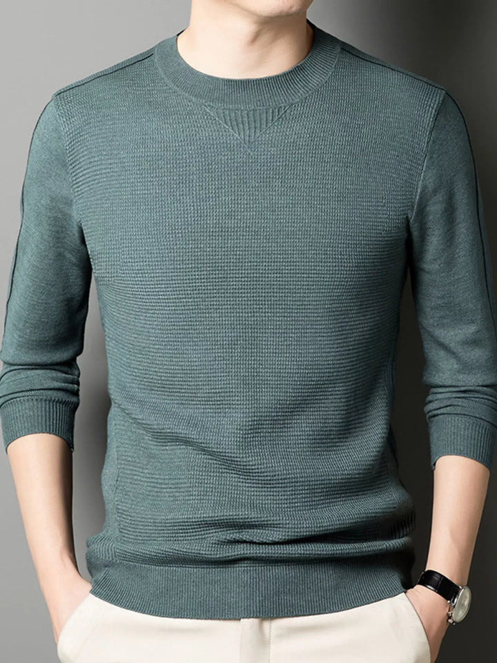Mens Lightweight Sweater Crew Neck Regular Fit - BritishMode