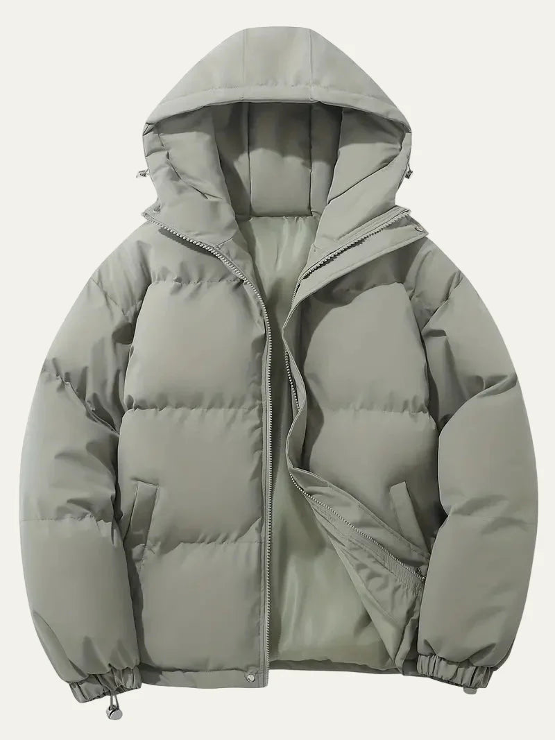 Mens Insulated Puffer Jacket with Hooded Design