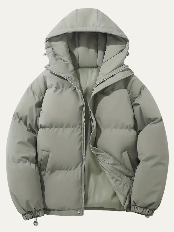 Mens Insulated Puffer Jacket with Hooded Design