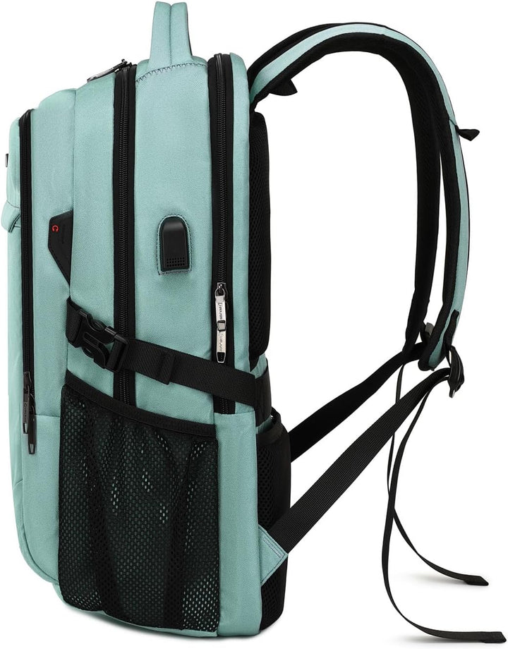 Unisex Travel Laptop Backpack Water-Resistant USB Port Organized