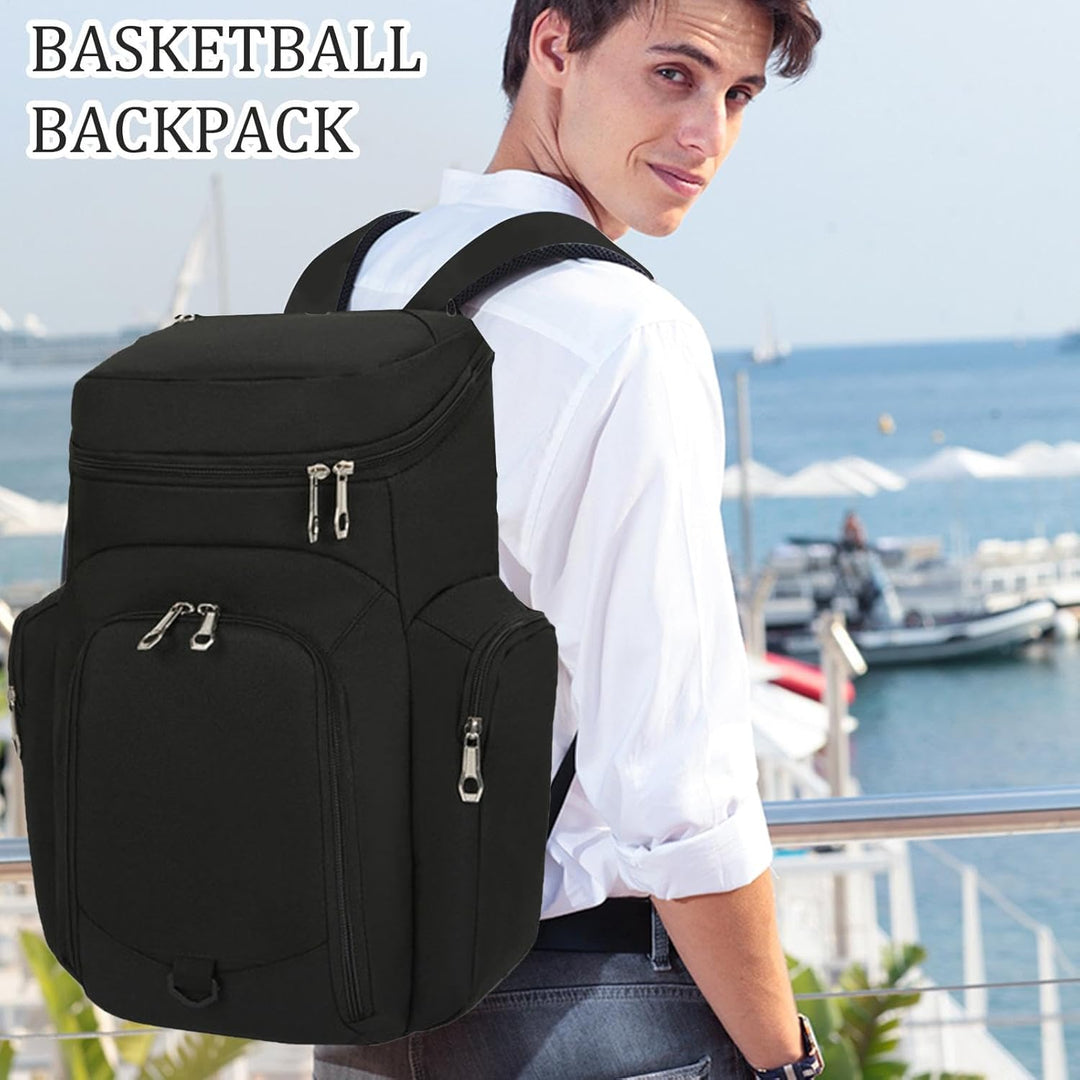 Mens Basketball Backpack Waterproof Bottom Large Capacity