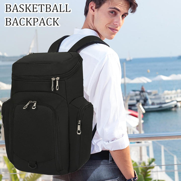 Mens Basketball Backpack Waterproof Bottom Large Capacity