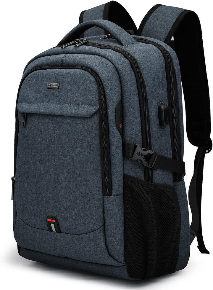 Unisex Travel Laptop Backpack Water-Resistant USB Port Organized