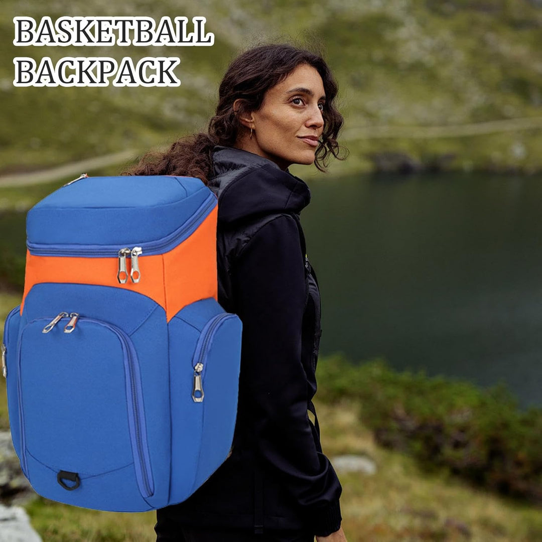 Mens Basketball Backpack Waterproof Bottom Large Capacity