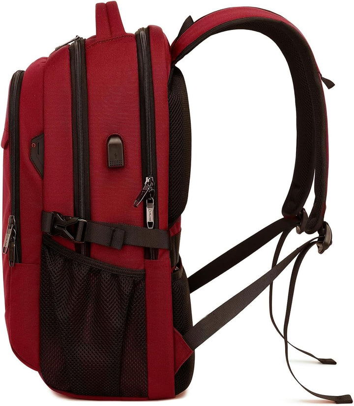 Unisex Travel Laptop Backpack Water-Resistant USB Port Organized