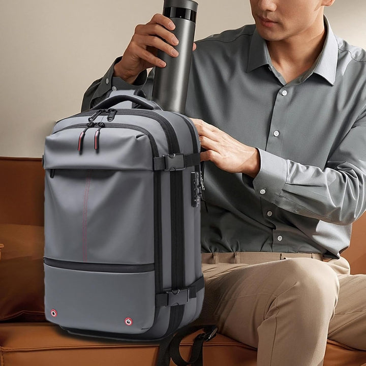Unisex Expandable 60L Waterproof Travel Backpack with Laptop