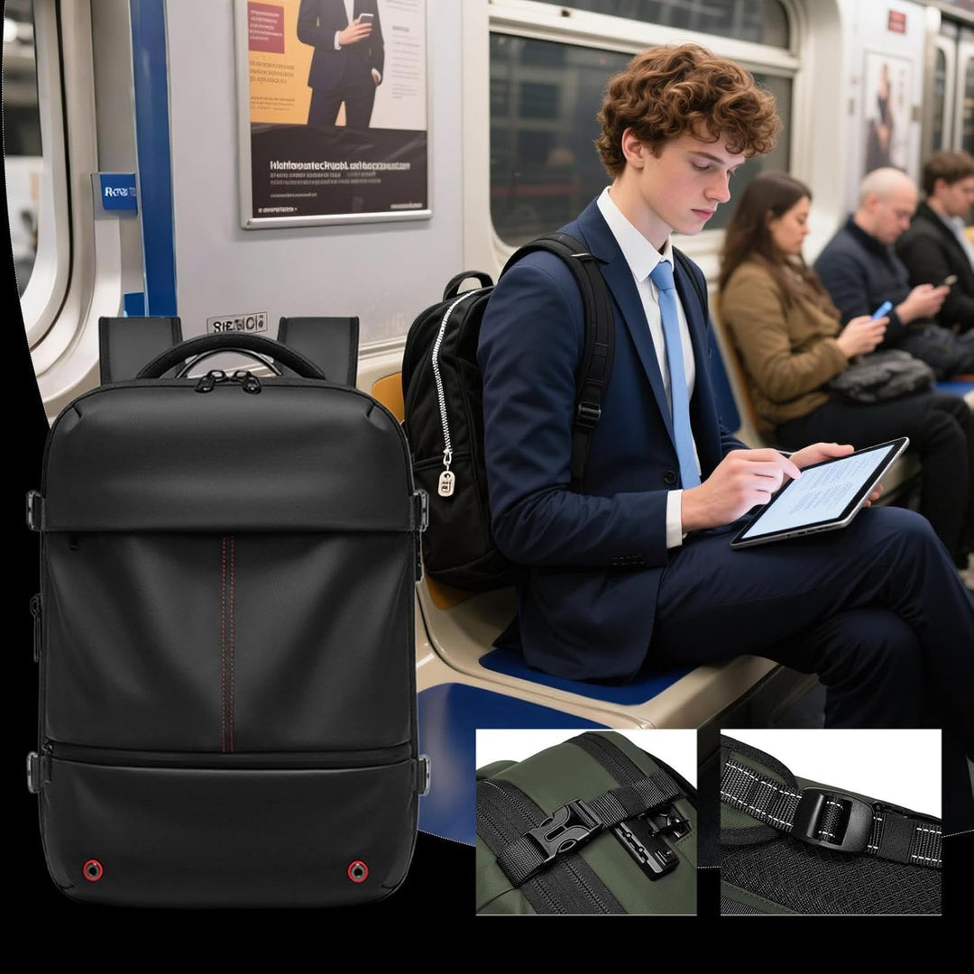 Unisex Travel Backpack Waterproof Expandable Vacuum Compression