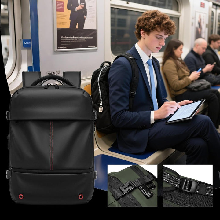 Unisex Travel Backpack Waterproof Expandable Vacuum Compression