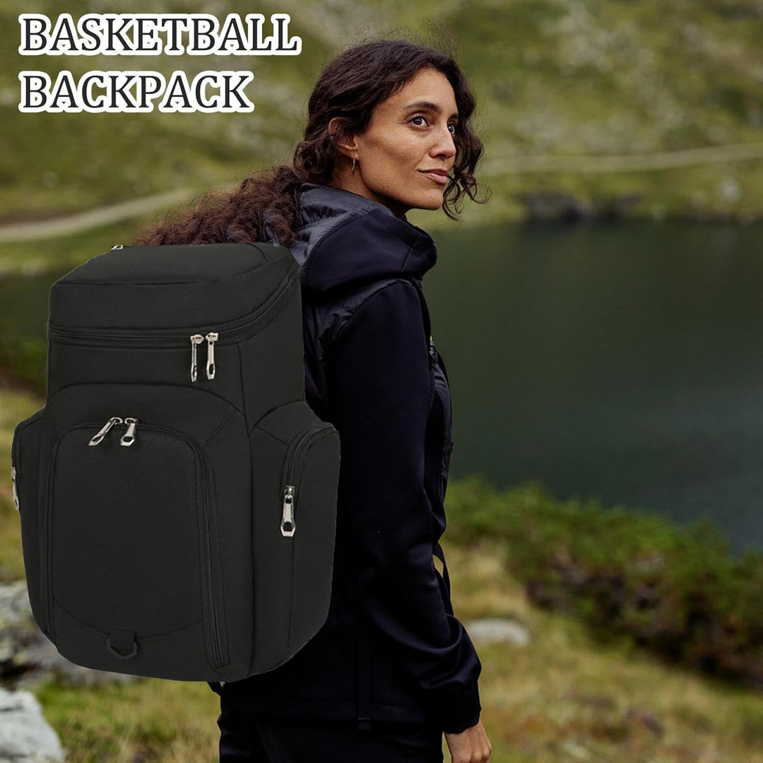 Mens Basketball Backpack Waterproof Bottom Large Capacity