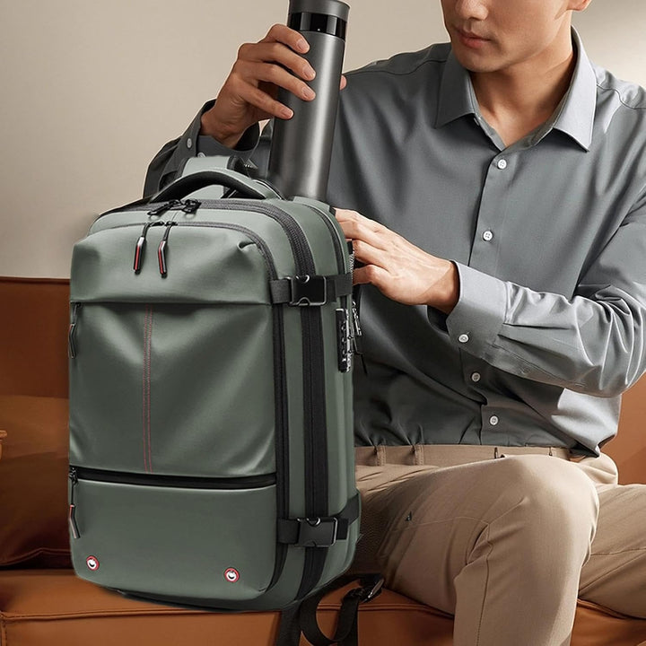 Unisex Expandable 60L Waterproof Travel Backpack with Laptop