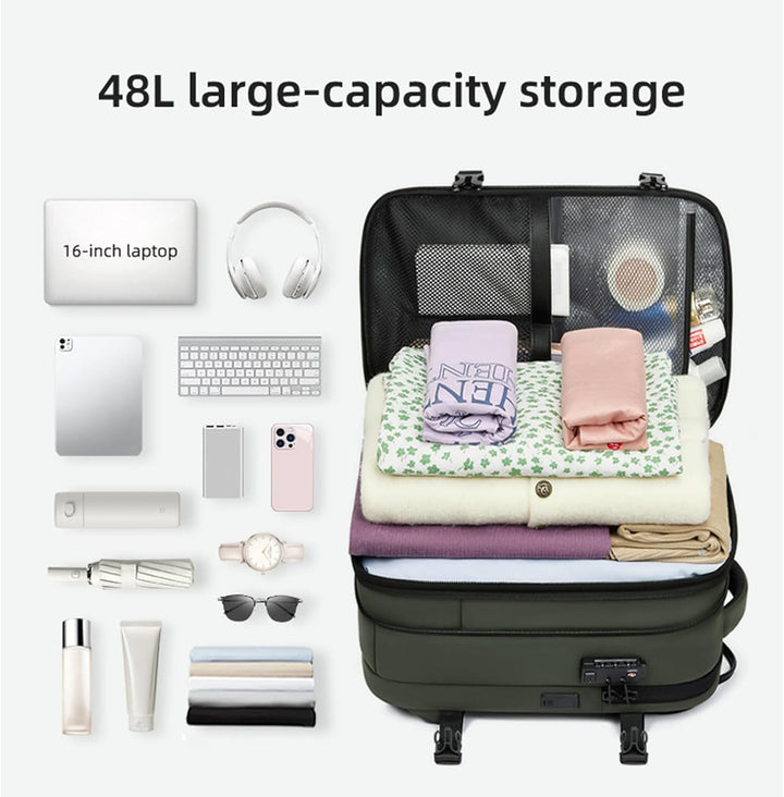 Unisex Travel Backpack Waterproof Expandable Vacuum Compression