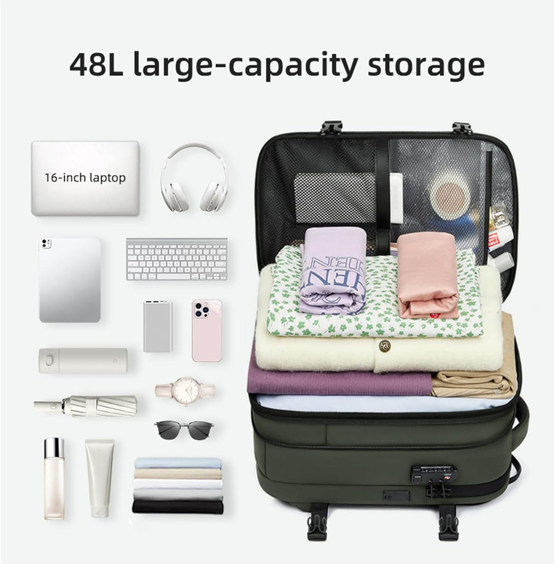 Unisex Travel Backpack Waterproof Expandable Vacuum Compression