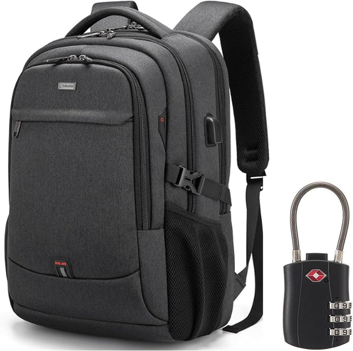 Unisex Travel Laptop Backpack Water-Resistant USB Port Organized - BritishMode