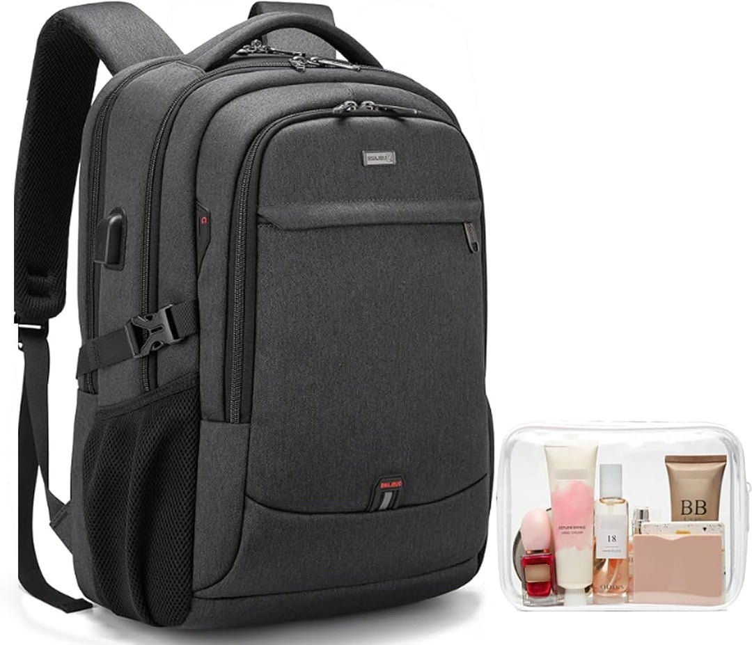 Unisex Travel Laptop Backpack Water-Resistant USB Port Organized