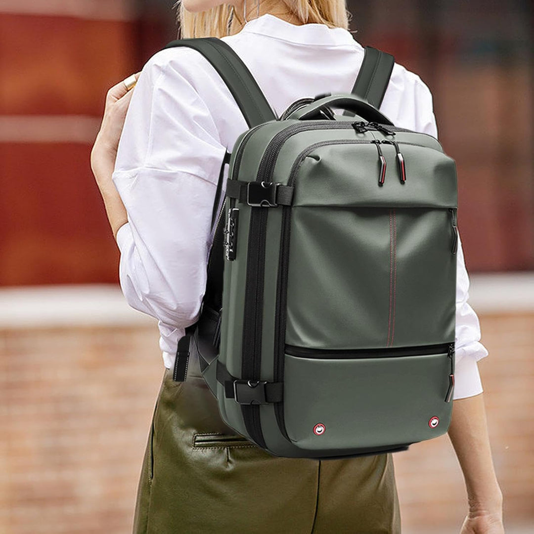 Unisex Expandable 60L Waterproof Travel Backpack with Laptop