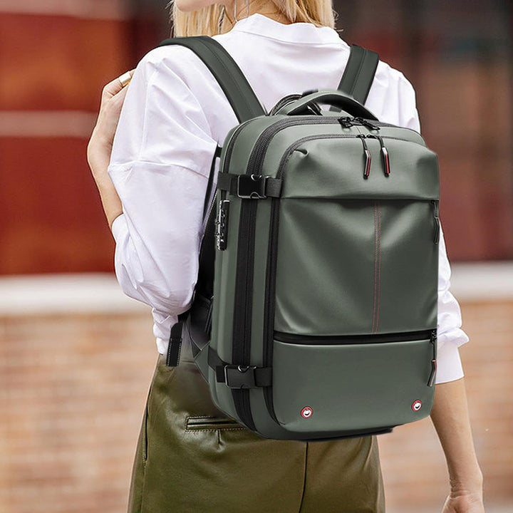 Unisex Expandable 60L Waterproof Travel Backpack with Laptop