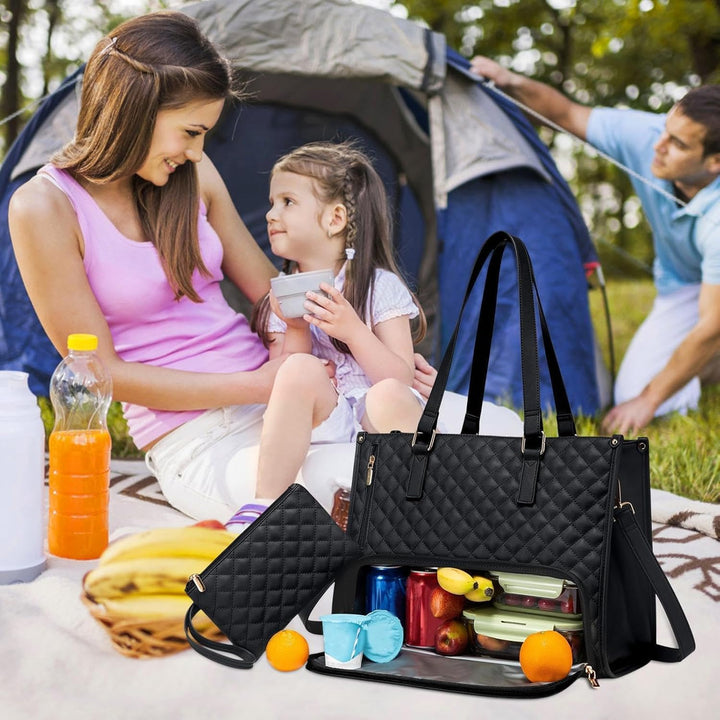 Unisex Insulated Lunch Tote with Laptop Compartment Work Travel