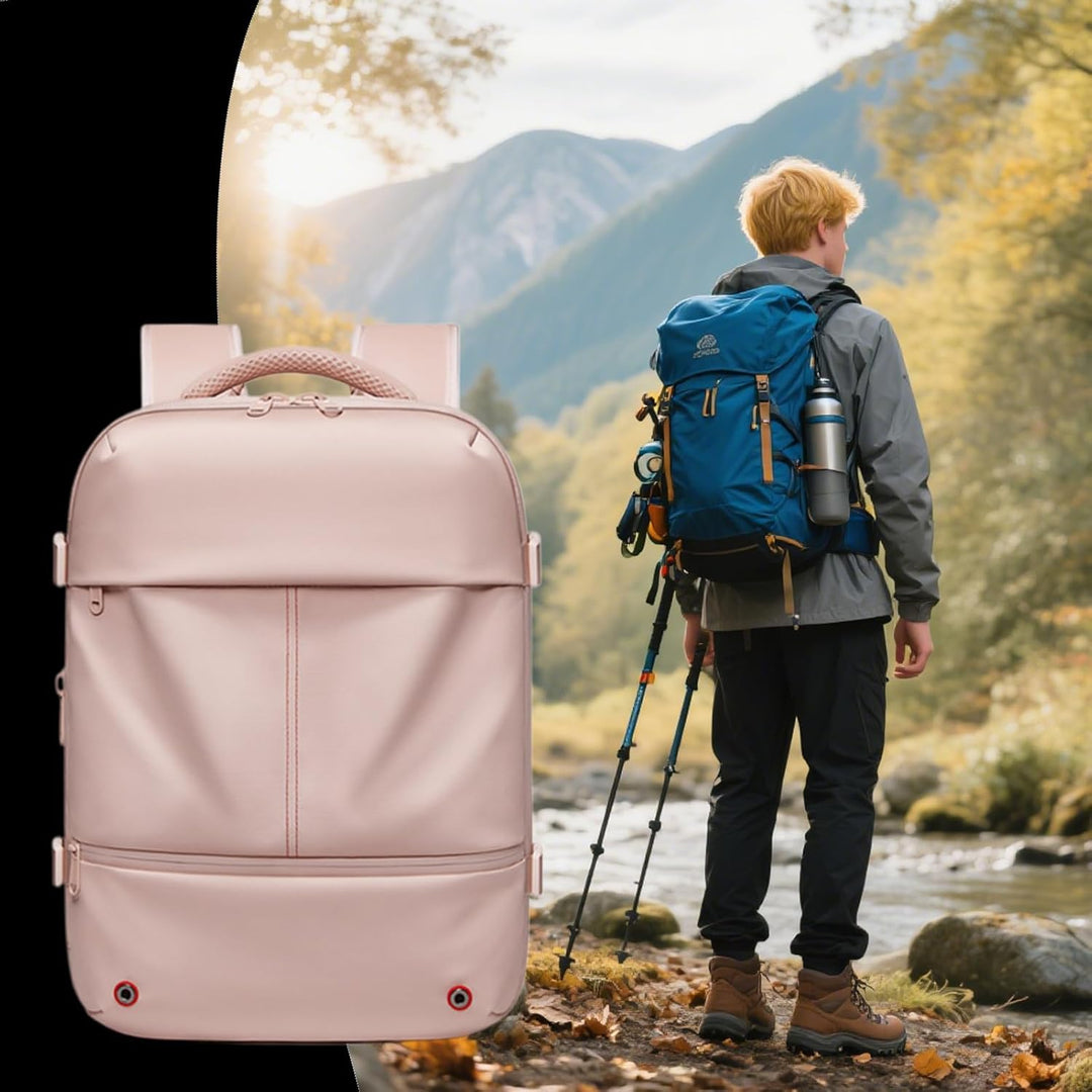 Unisex Travel Backpack Waterproof Expandable Vacuum Compression
