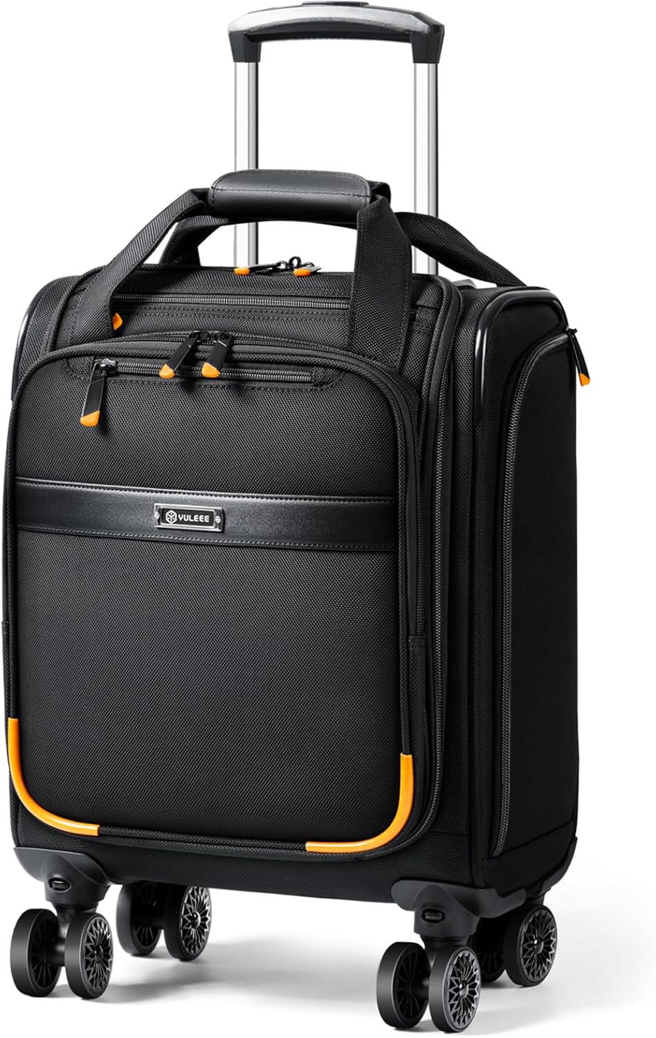 Underseat Carry-On Luggage with Spinner Wheels and Laptop Pocket - BritishMode