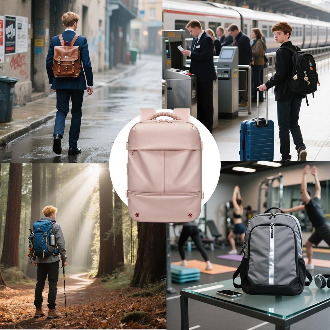 Unisex Travel Backpack Waterproof Expandable Vacuum Compression