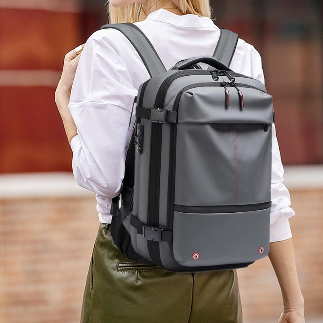 Unisex Expandable 60L Waterproof Travel Backpack with Laptop
