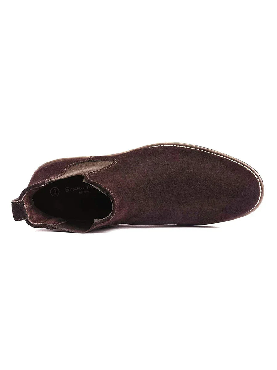 Unisex Chelsea Boots Suede Slip-On