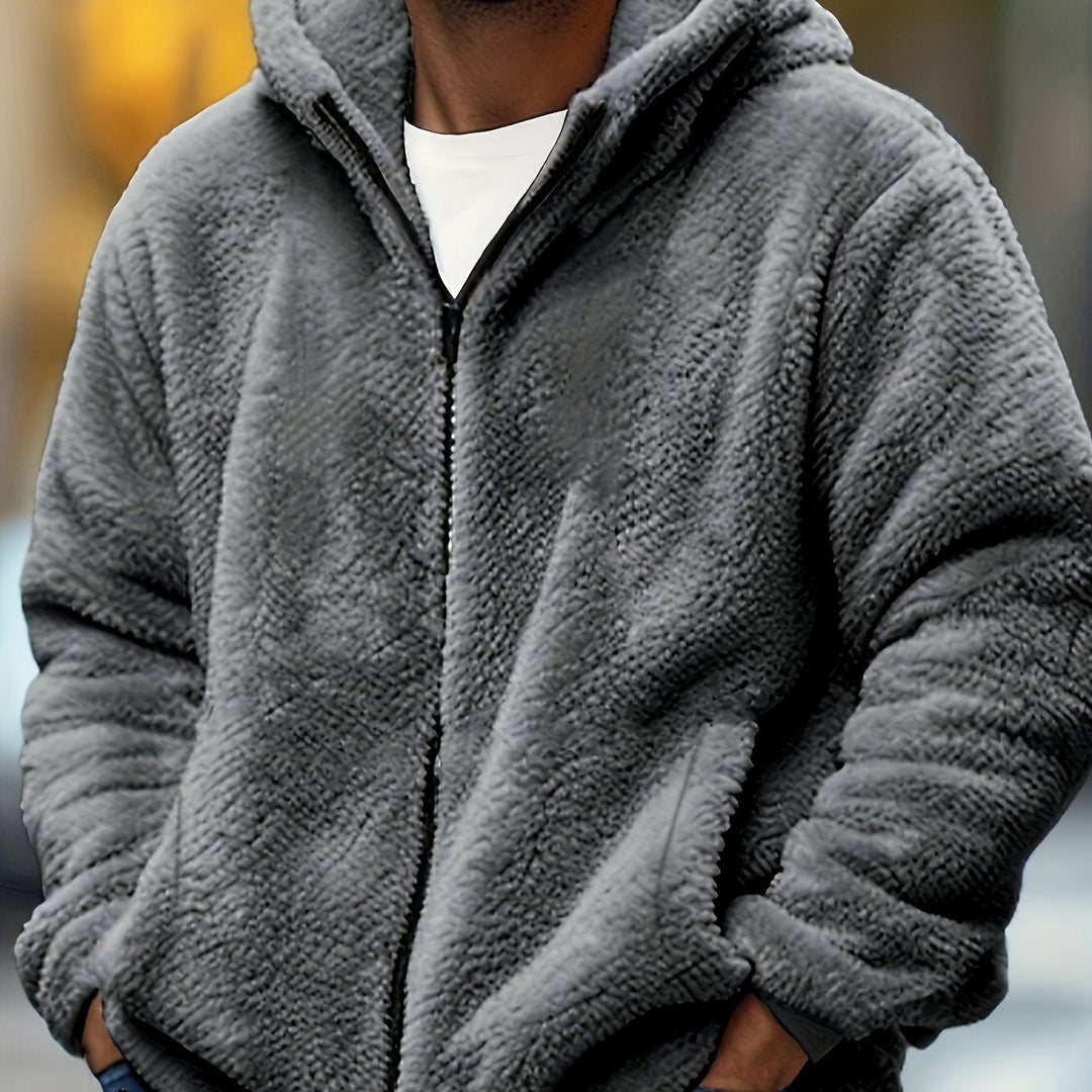 Mens Plus Size Zip-Up Hoodie Casual Comfort Fit