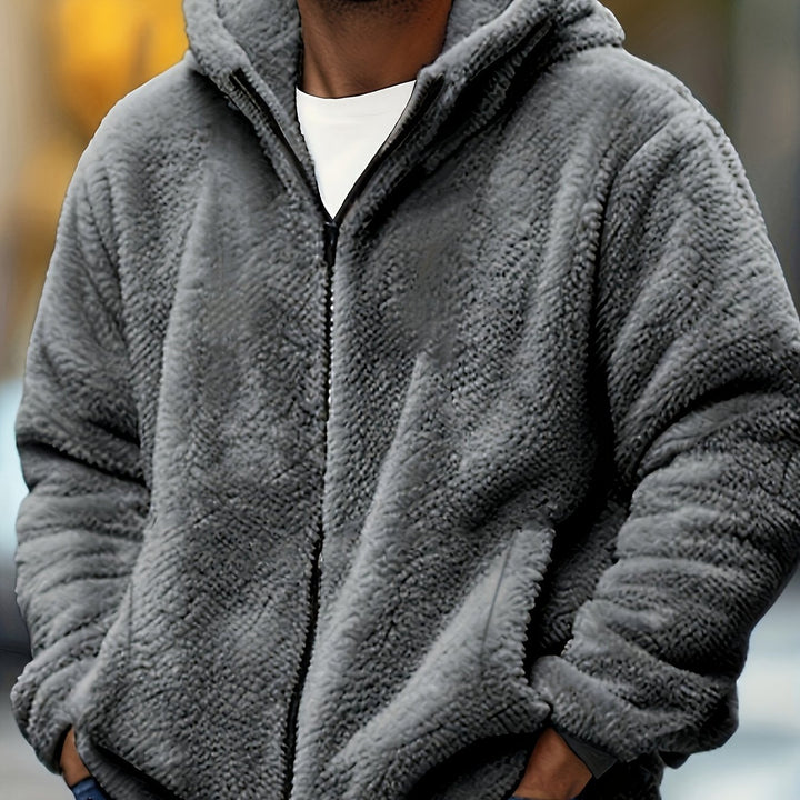 Mens Plus Size Zip-Up Hoodie Casual Comfort Fit