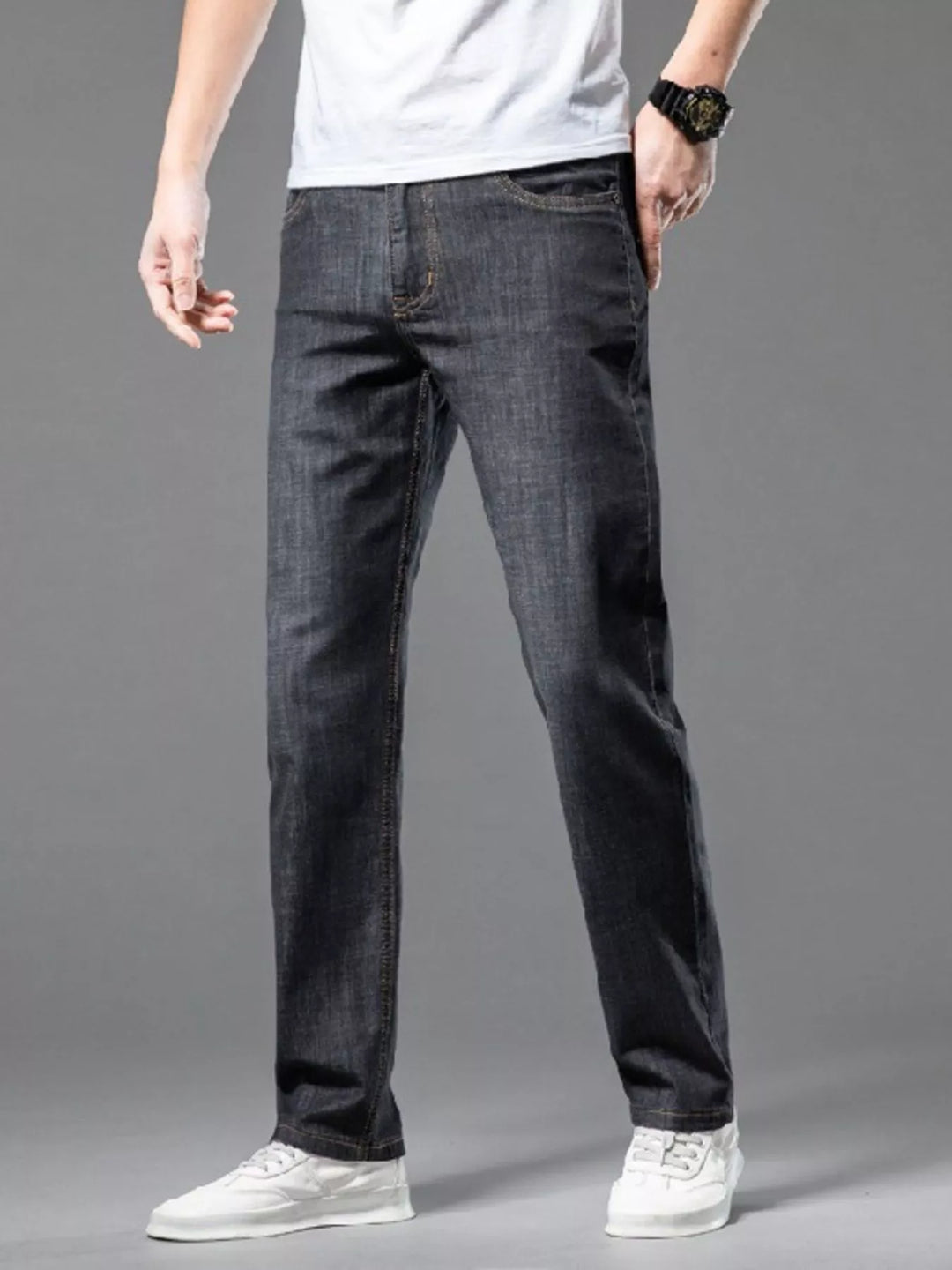 Unisex Straight Fit Jeans Classic Style