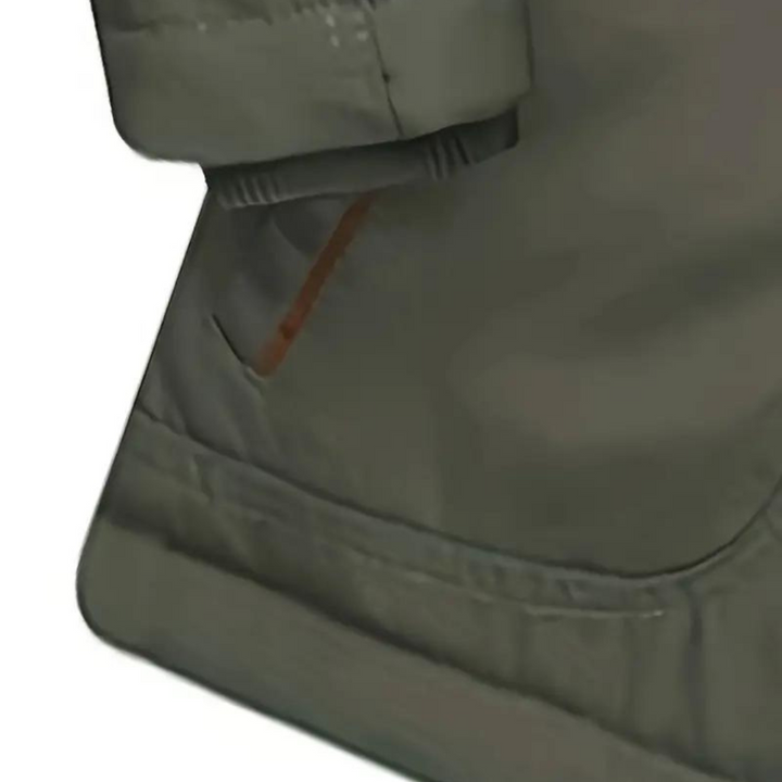 Mens Insulated Outdoor Parka with Removable Hood Rugged Fit