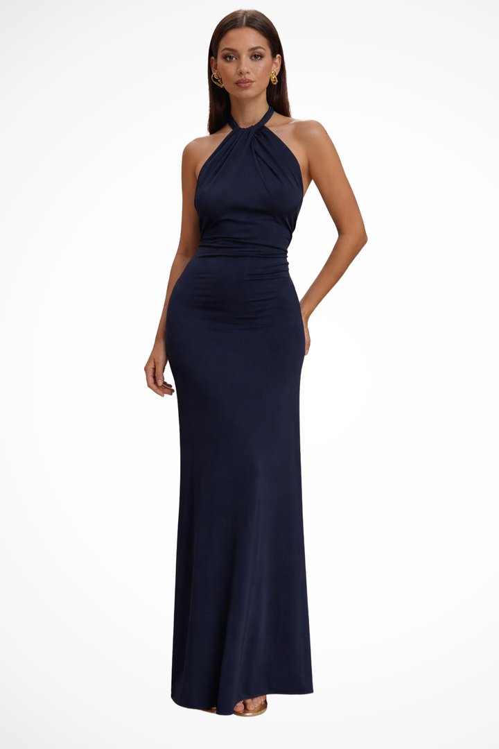 Womens Maxi Dress with Eclipse Edge Detail