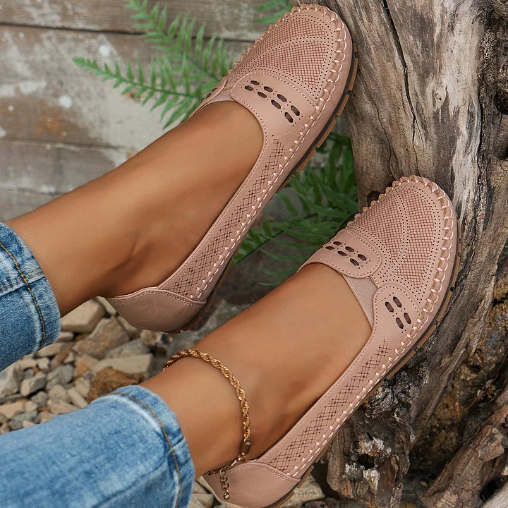 Womens Orthopedic Loafers with Cushioned Insole Slip-On