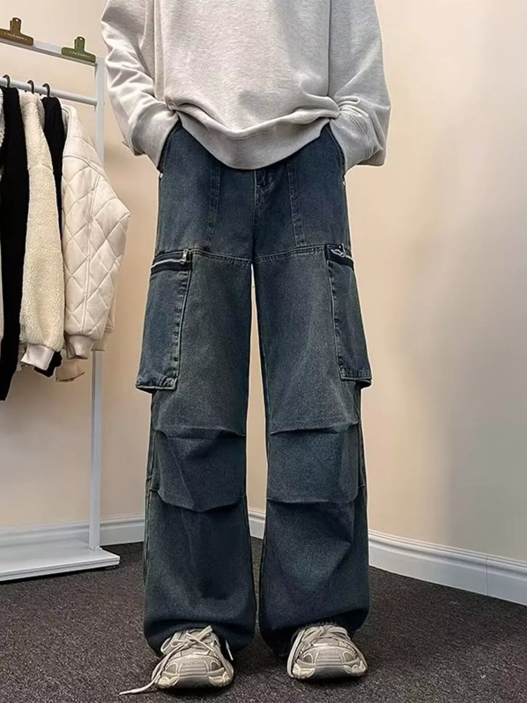 Mens Cargo Pants Relaxed Fit Cotton - BritishMode