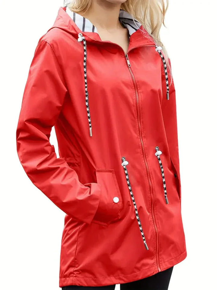 Womens Waterproof Rain Jacket Classic Fit Winter Coat