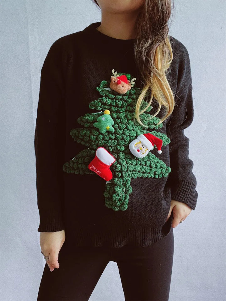 Unisex Crew Neck Winter Sweater Festive Knit