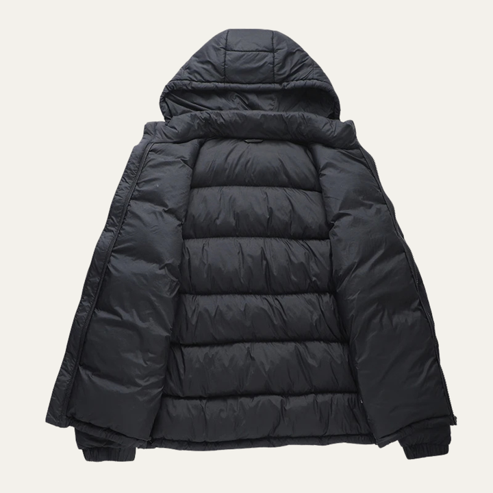 Mens Insulated Puffer Jacket Thick Warm Hooded