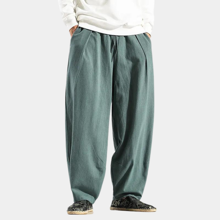 Mens Casual Trousers Relaxed Fit Comfortable - BritishMode