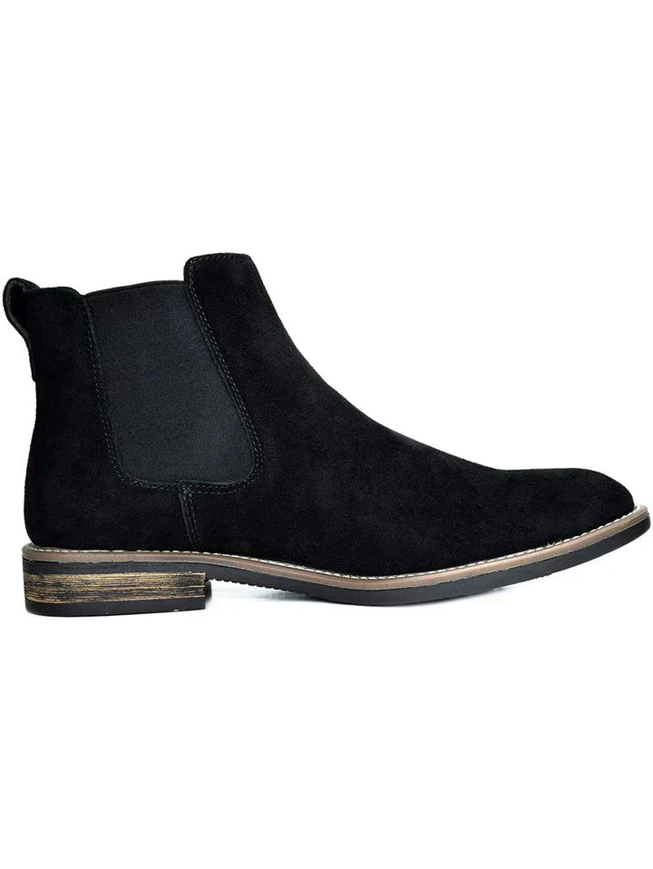 Unisex Chelsea Boots Suede Slip-On